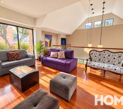 11Sunlit Contemporary Loft Living Room