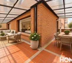 11Warm Brick Terrace with Cozy Outdoor Living