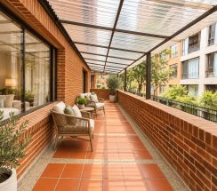 12Sunlit Terracotta Balcony Retreat