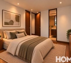 15.Dormitorio cálido con detalles en verde oliva copia