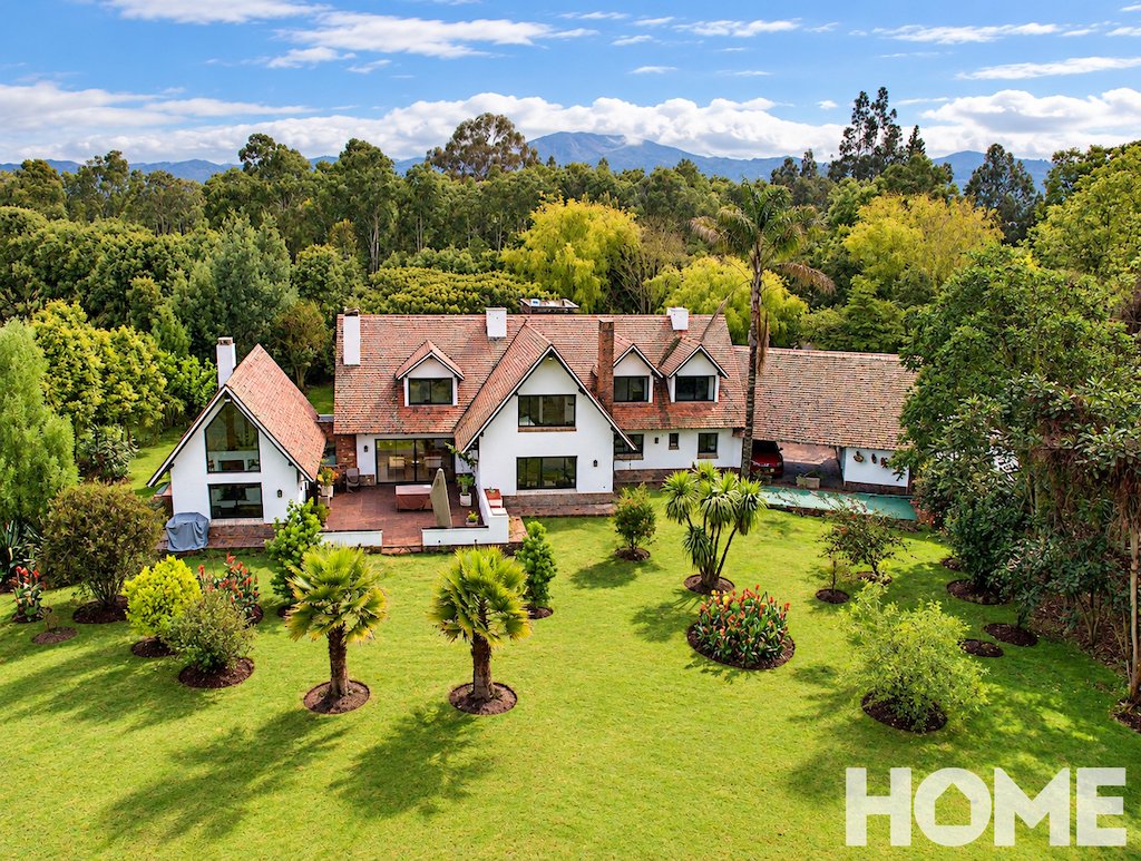 1Aerial View of Lush Countryside Estate