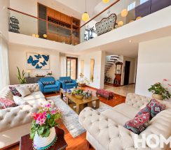1Sunlit Double-Height Living Room