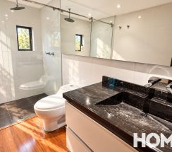 21Modern Sunlit Bathroom with Glass Shower