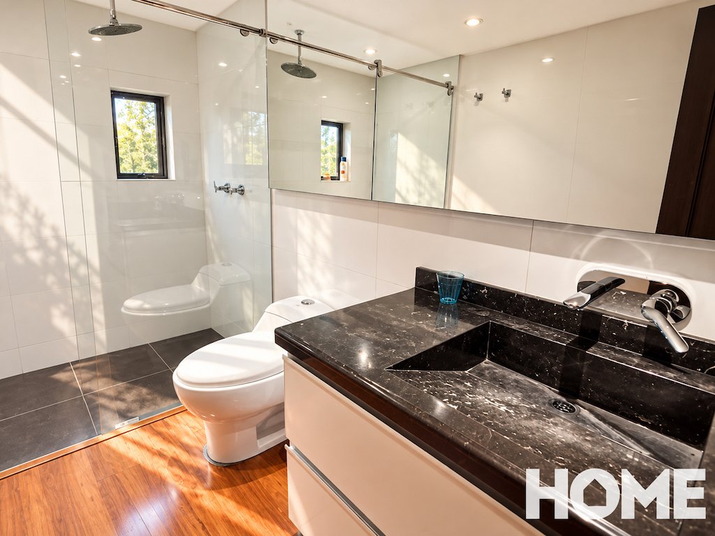 21Modern Sunlit Bathroom with Glass Shower