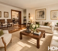 2Elegant Parisian Living Room with Dining View