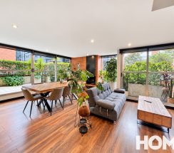 2Sunlit Contemporary Living and Dining Room