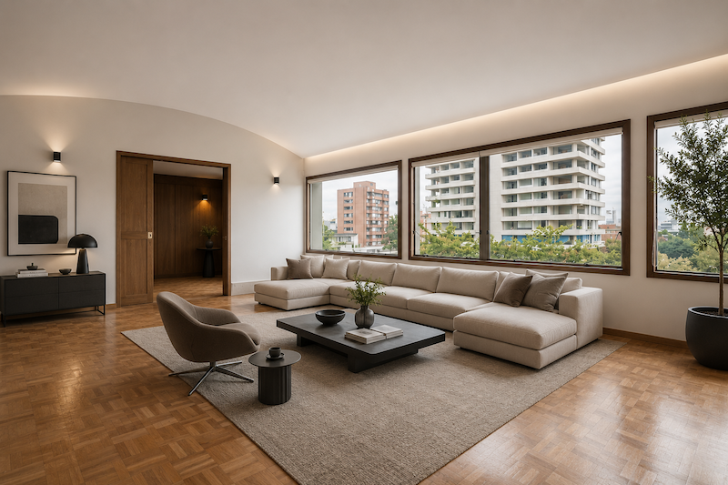 EXCELENTE PH DÚPLEX ILUMINADO DE 3HABS, ESTUDIO Y GRANDES ESPACIOS – RENTA – Cr7 Cll82 – EL NOGAL