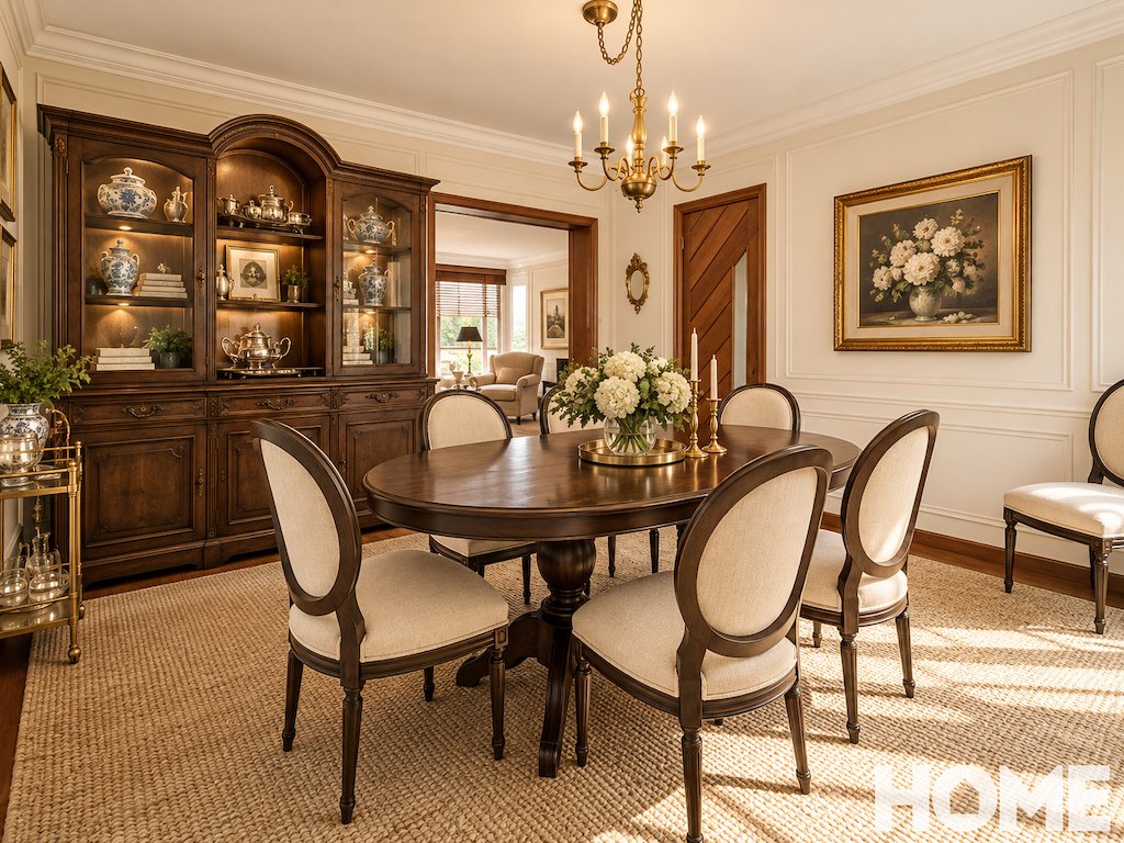 4.1Elegant Traditional Dining Room