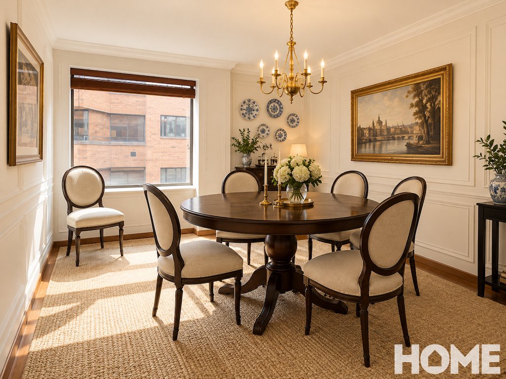 4Elegant Sunlit Dining Room