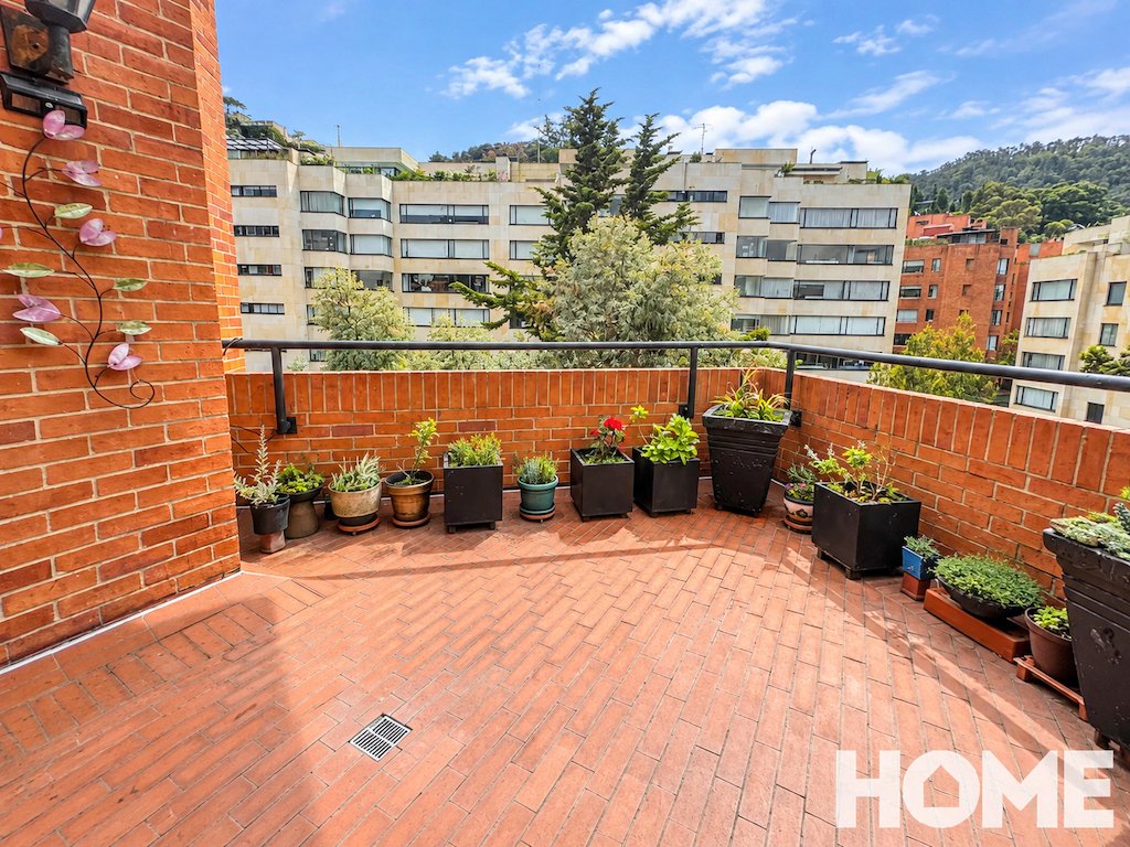 4Sunny Urban Terrace with Potted Gardens